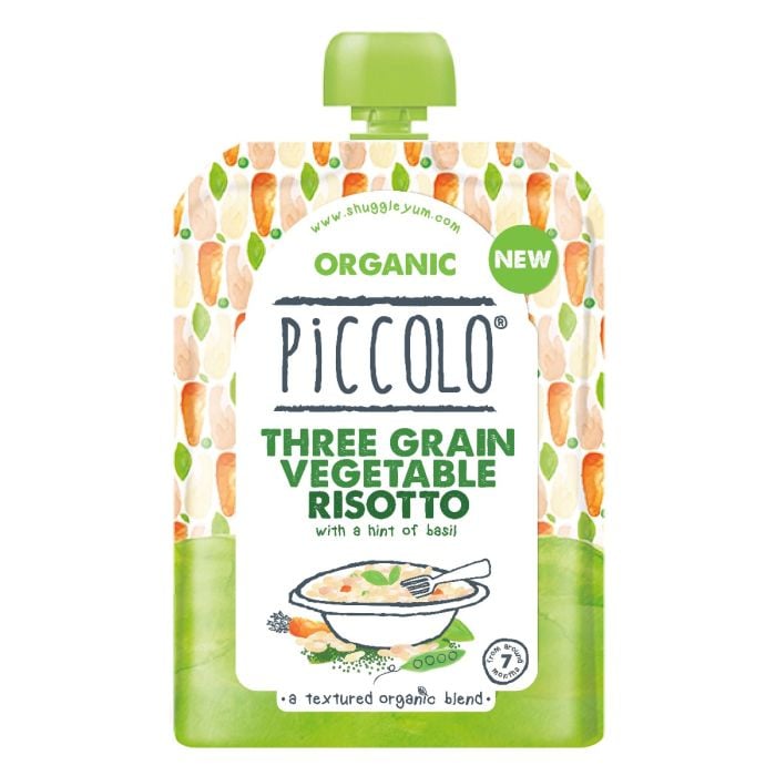 Piccolo Organic Three Grain Vegetable Risotto with a hint of basil 130g