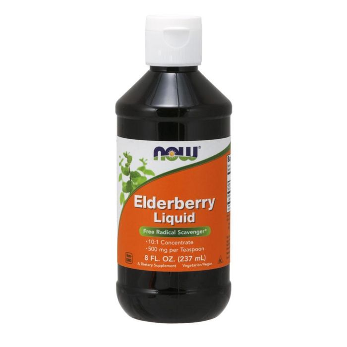 NOW - Elderberry Liquid 500mg 237ml