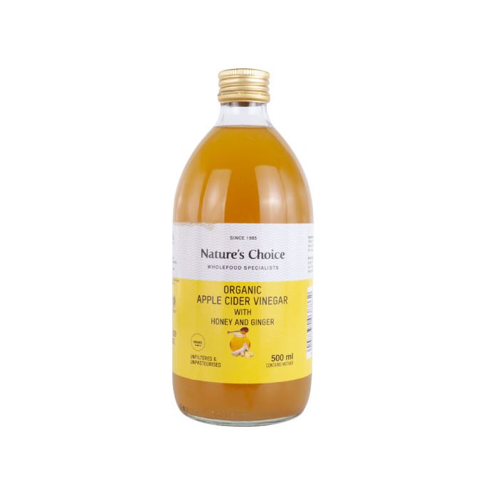 Natures Choice - Apple Cider Vinegar Ginger & Honey Unfiltered 500ml