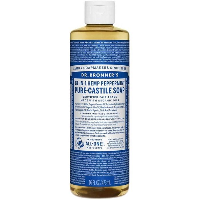 Dr Bronner - Pure Castile Liquid Soap Peppermint 473ml