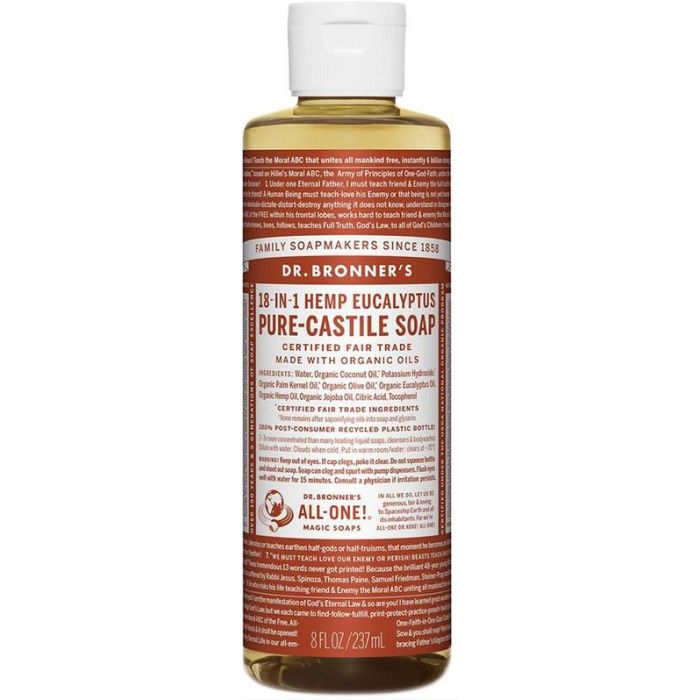 Dr Bronner Pure Castile Liquid Soap Eucalyptus 237ml