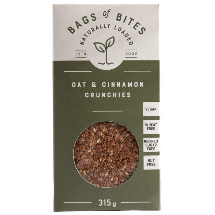 Bags of Bites - Crunchies Oat & Cinnamon 315g