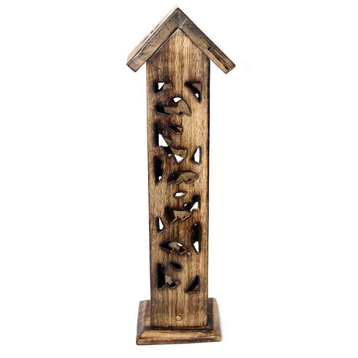 Ananta - Wooden Tower Incense Burner & Holder