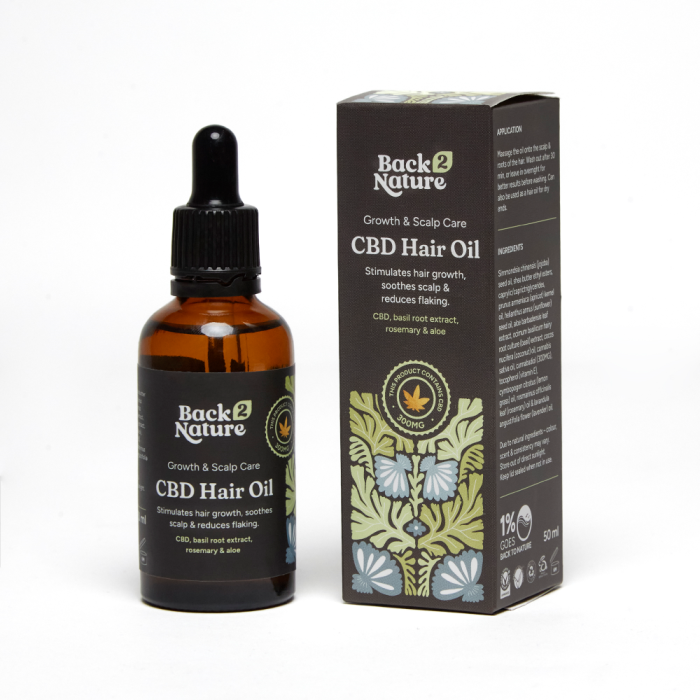 Back 2 Nature - Hair Growth & Scalp CBD Treatment Oil 50ml