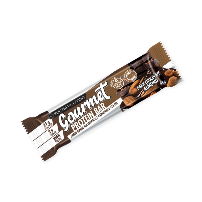 Youthful Living - Bar Gourmet Dark Chocolate Almond 52g