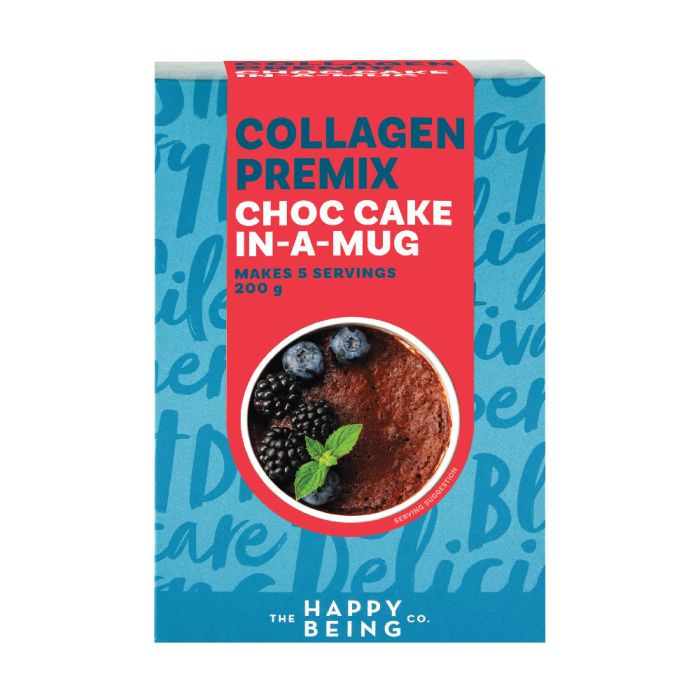 #The Happy Being - Chocolate Cake-in-a-Mug Collagen Premix Gluten Free 200g