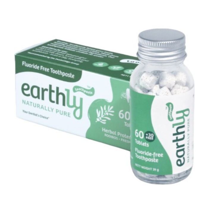 Earthly - Toothpaste Tablets Herbal Protection 60s + 30 Free