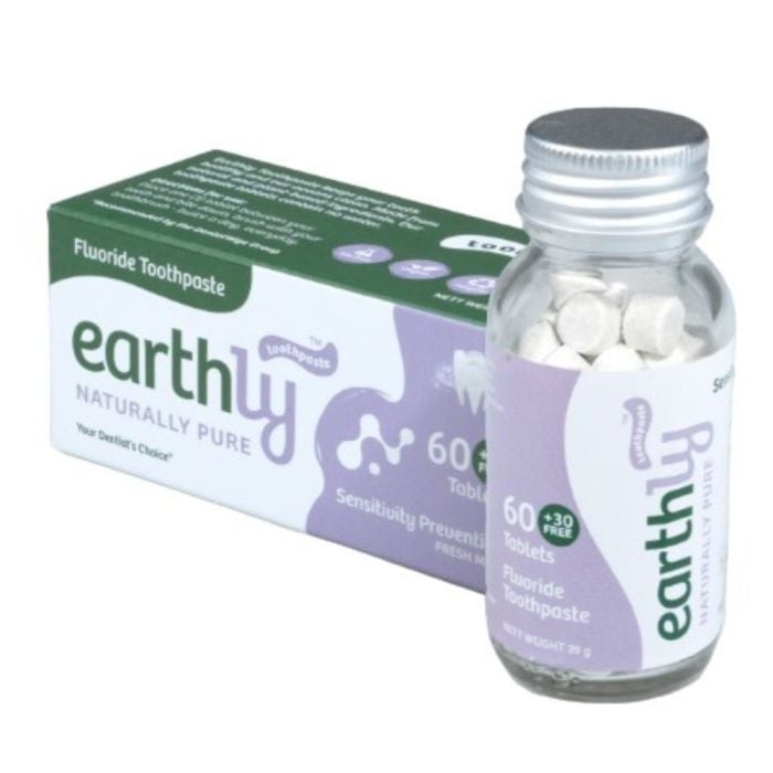 Earthly - Toothpaste Tablets Sensitivity Prevention 60s + 30 Free