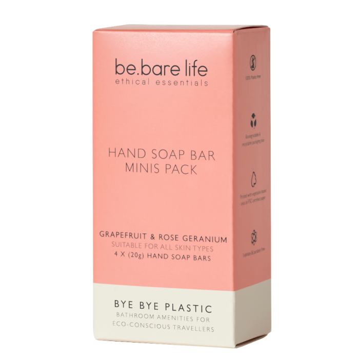 #Be Bare - Mini Hand Soap Bar 4s
