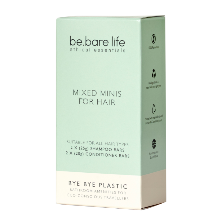 #Be Bare - Mixed Mini Hair 2 Shampoo, 2 Conditioner 4s