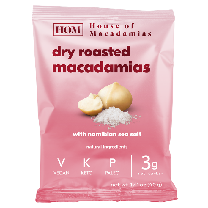 House of Macadamias - Macadamias Dry Roasted Namibian Sea Salt 40g