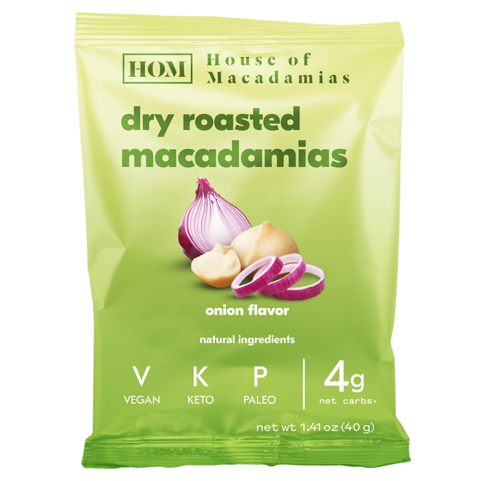 House of Macadamias - Macadamias Dry Roasted Onion 40g