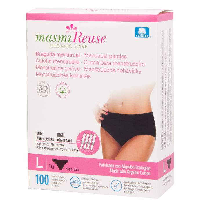 #Masmi - Organic Cotton Menstrual Panties L