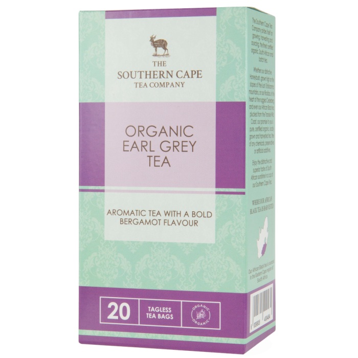 Southern Cape Tea - Earl Grey Tea Org 20s