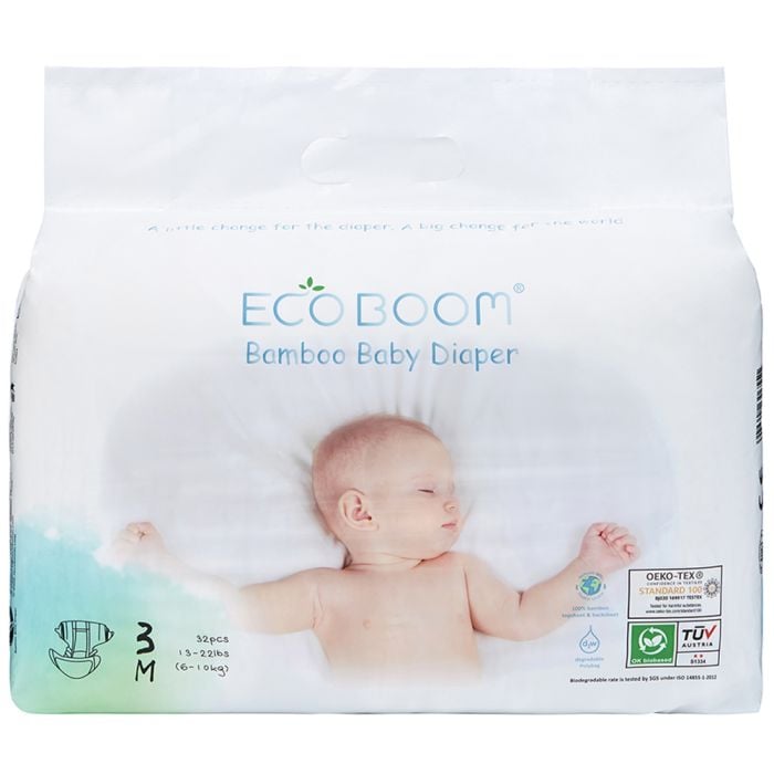 Eco Boom - Medium Bamboo Diapers 32