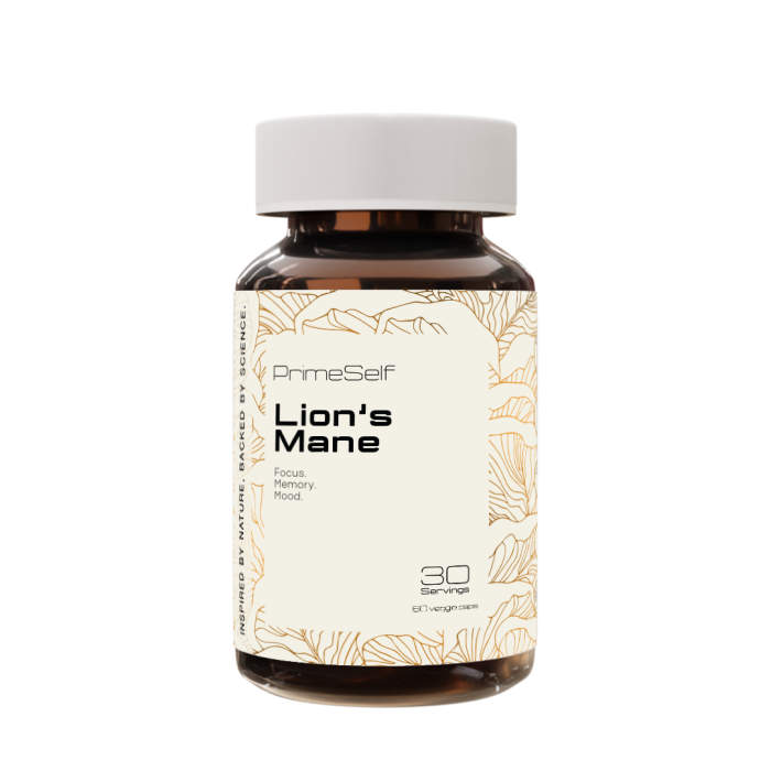 PrimeSelf - Organic Lions Mane Mushroom 60s