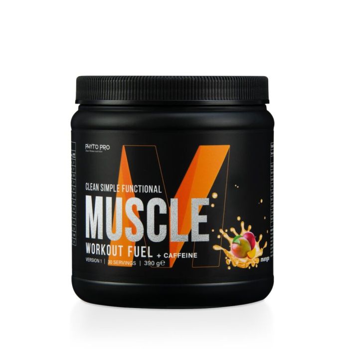 Phyto Pro - Muscle Workout Fuel With Caffeine Mango 390g