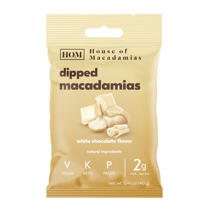 House of Macadamias - Macadamias White Chocolate Dipped 40g