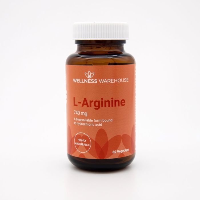 Wellness - L-Arginine 740mg 60s