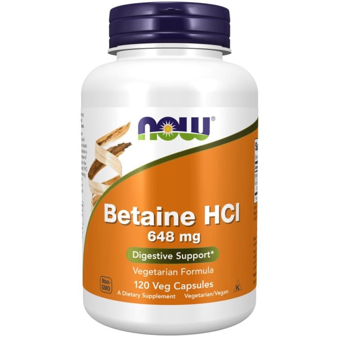 NOW - Betaine HCl 648 mg 120s