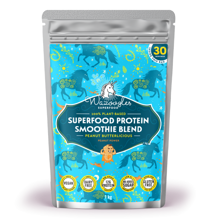 Wazoogles - Superfood Protein Blend Peanut Butterlicious 1kg