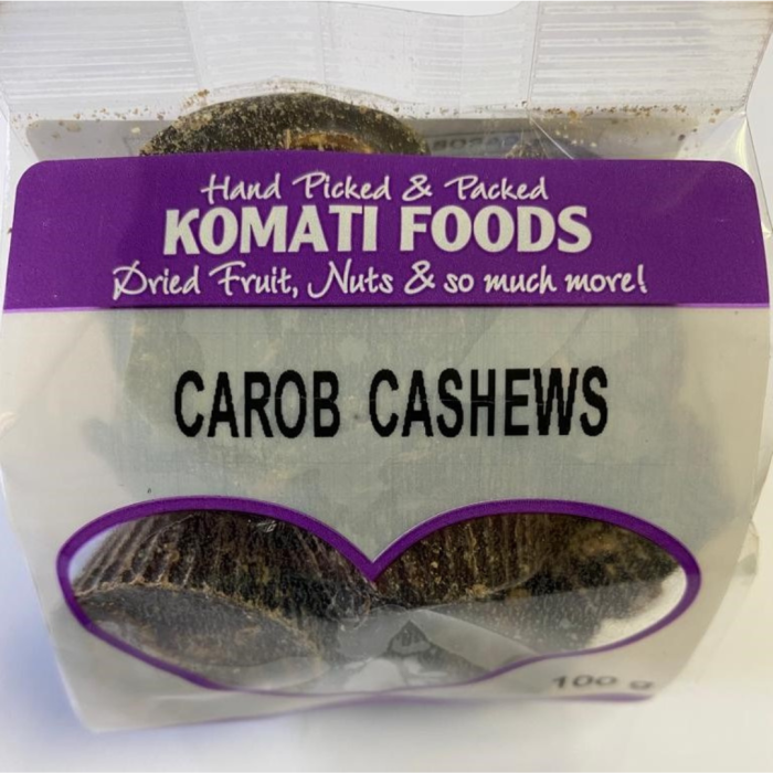 Komati - Cashews Carob Coated 100g