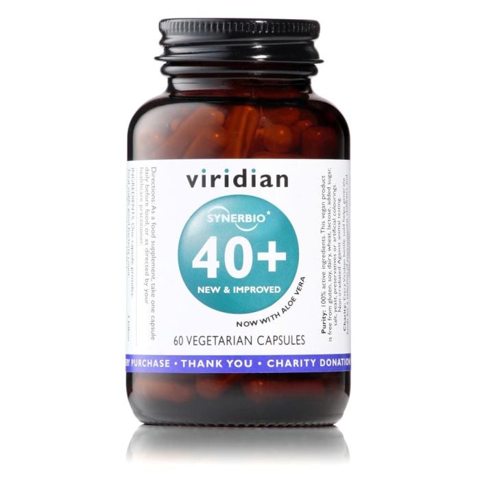 Viridian - Synerbio 40+ With Aloe Vera 60s