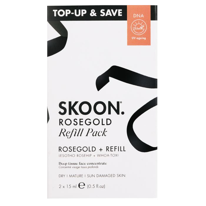 SKOON - ROSEGOLD Deep Tissue Face Concentrate 15ml+15ml Refill