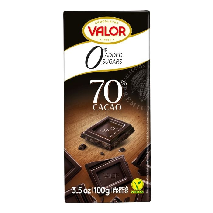 Valor - 70% Dark Chocolate Sugar Free 100g