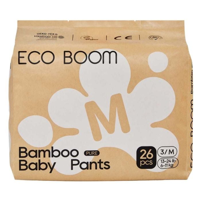 Eco Boom - Biodegradable Pull Up Pants Medium 26s