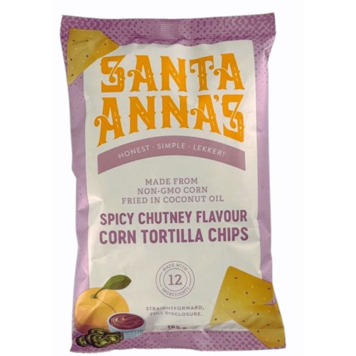 Santa Anna's - Corn Chips Spicy Chutney 185g