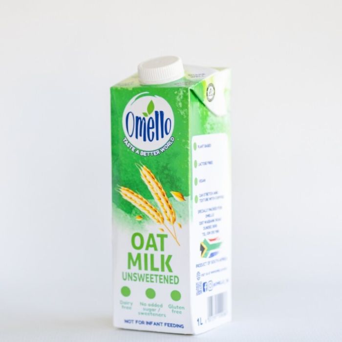 Omello - Almond Oat Milk Unsweetened 1lt