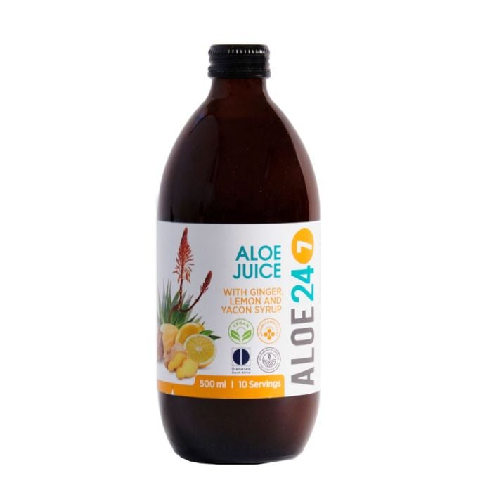 Aloe24/7 - Aloe Juice Ginger Lemon and Yacon 500ml