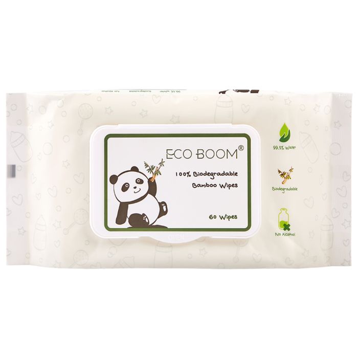 Eco Boom Bamboo Baby Wipes 60