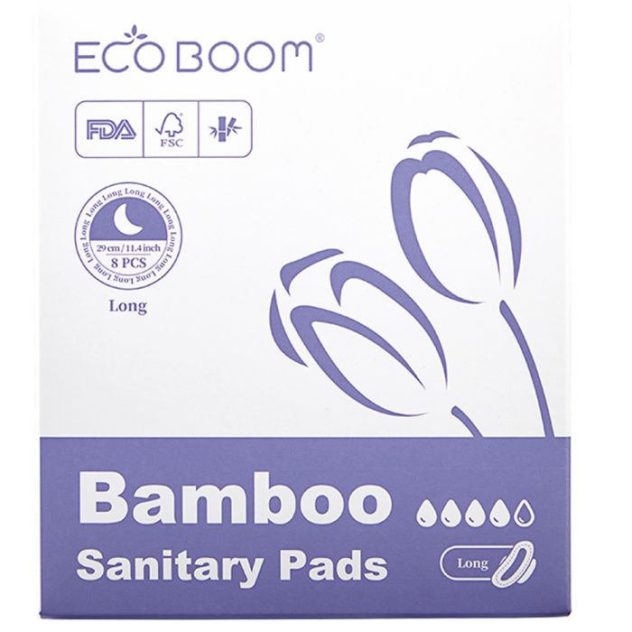 Eco Boom Bamboo Sanitary Pads Night