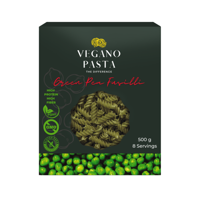 Vegano Fusilli Green Pea Fusilli 500g