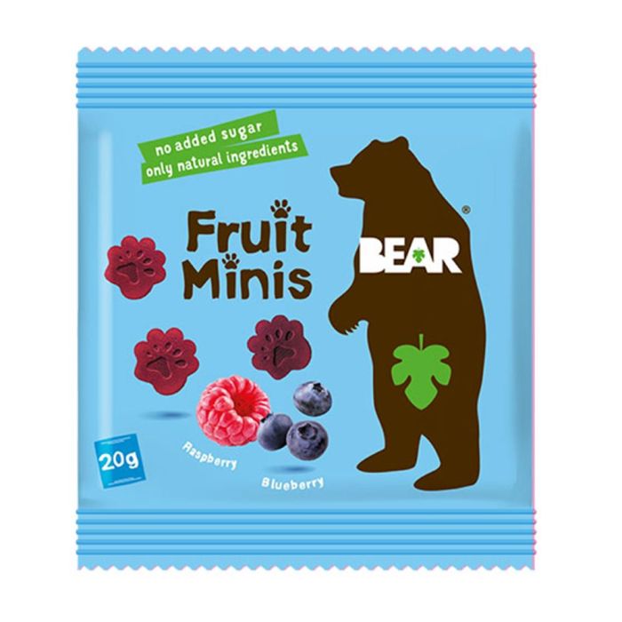 Bear Fruit Minis Raspberry & Blueberry 20g