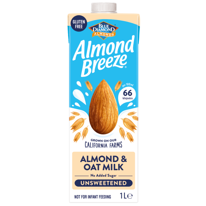 Almond Breeze Unsweetened Almond & Oat Milk
