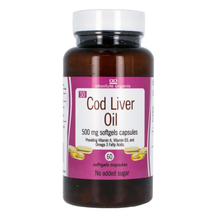Absolute Organix Cod Liver Oil 500mg 60s