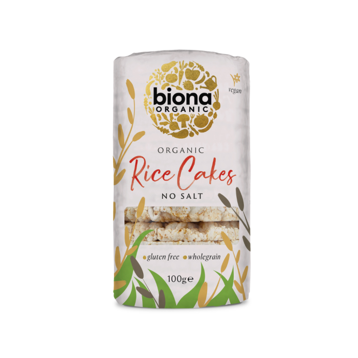Biona Organic Rice Cakes with No Salt 100g