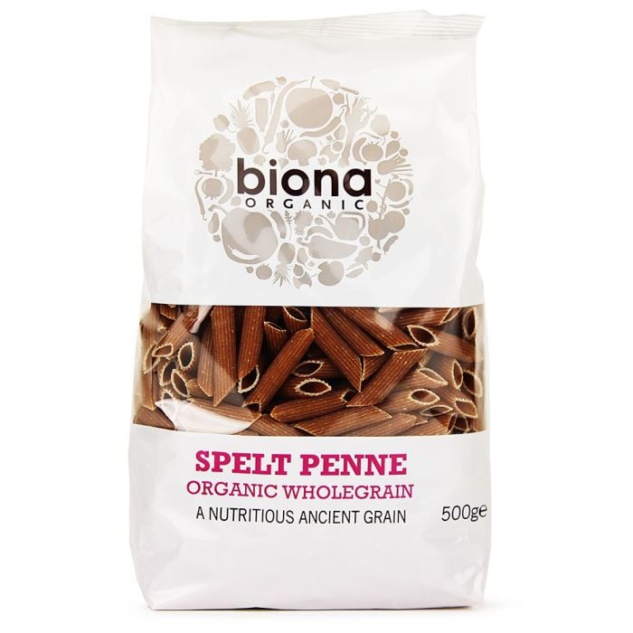 Biona Whole Spelt Penne Organic 500g