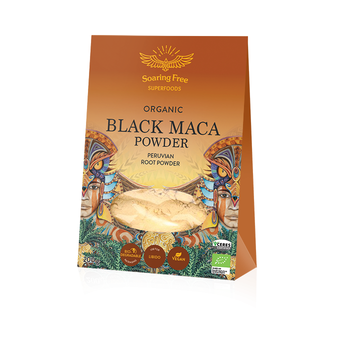 Soaring Free Organic Black Maca Powder 200g