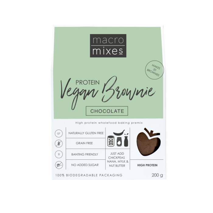 Macro Mixes Vegan Protein Brownie 200g