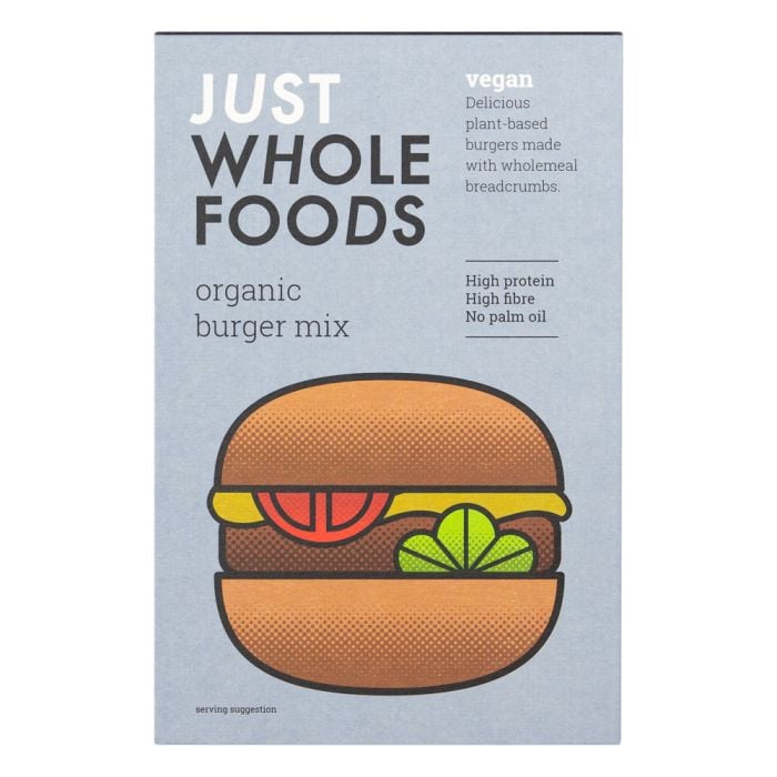Just Wholefoods Organic & Vegan Burger Mix 125g