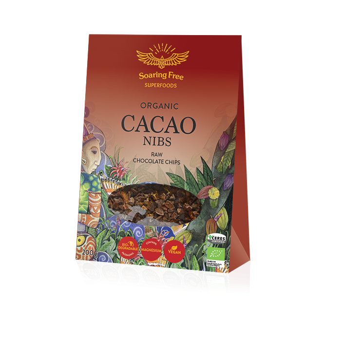 Soaring Free Organic Raw Cacao Nibs 200g