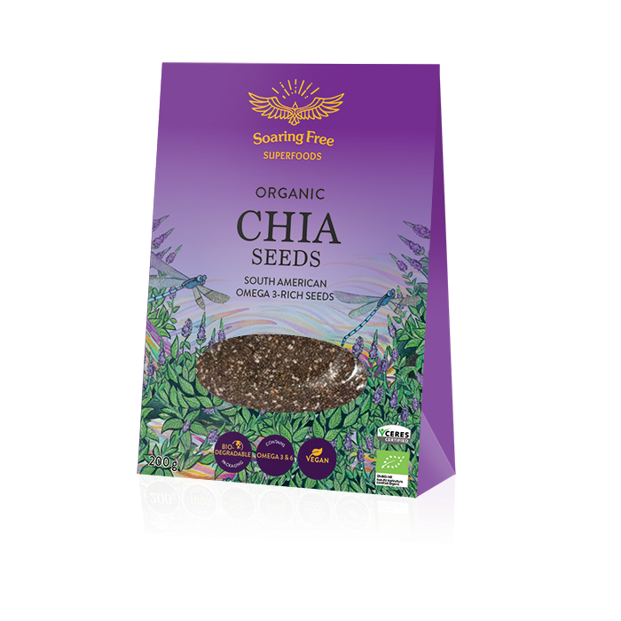 Soaring Free Superfoods Organic Chia Seeds 200g