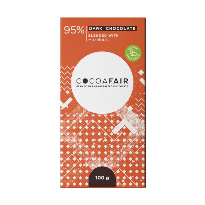 Cocofair 95% Dark Chocolate with Hazelnuts 100g
