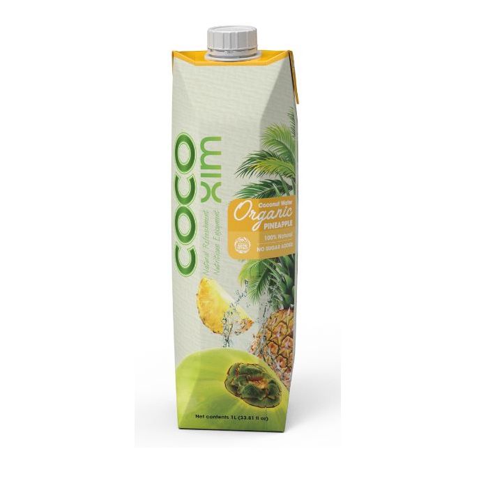 Cocoxim Organic Coconut Water with Pineapple 1L