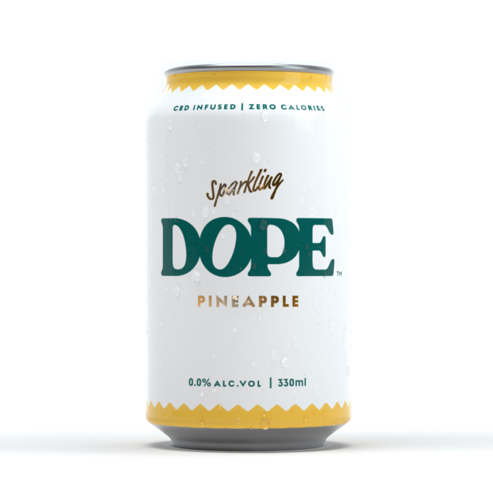 Dope Drinks CBD Sparkling Pineapple Drink  330ml