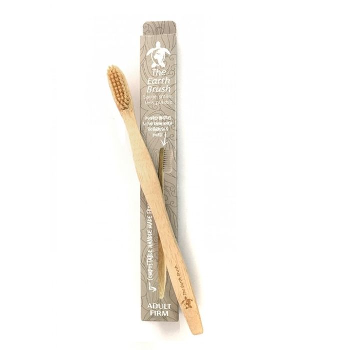 Earth Brush Toothbrush Adult Firm Natural